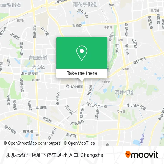 步步高红星店地下停车场-出入口 map