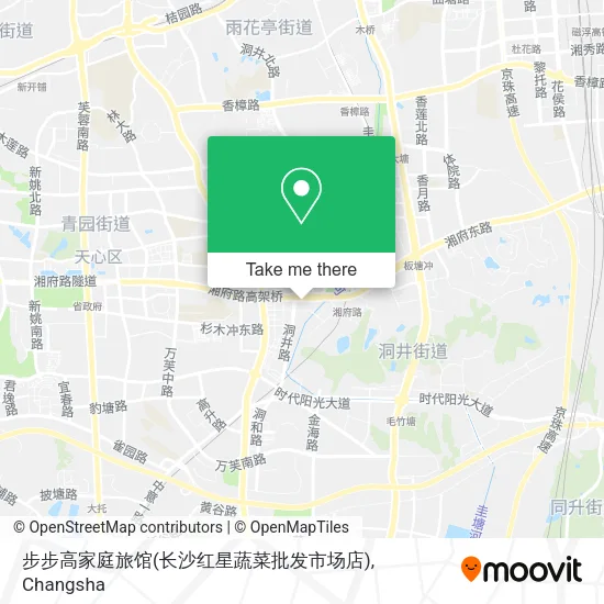 步步高家庭旅馆(长沙红星蔬菜批发市场店) map