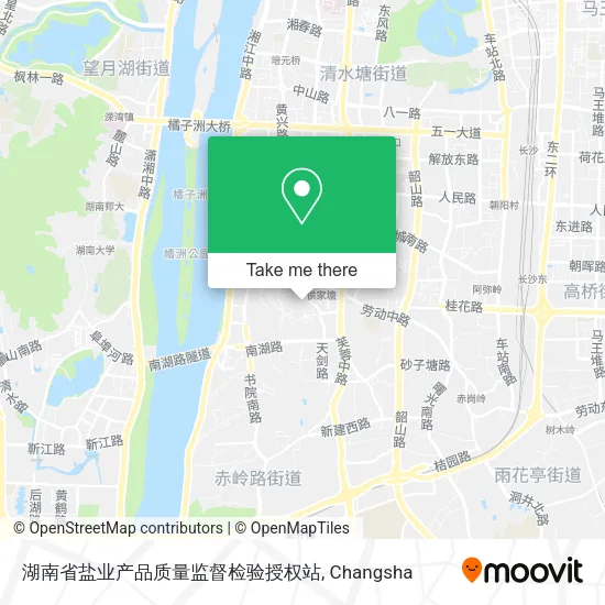 湖南省盐业产品质量监督检验授权站 map