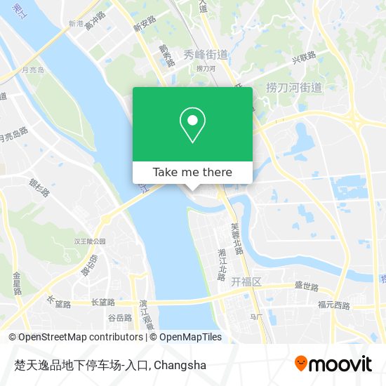 楚天逸品地下停车场-入口 map