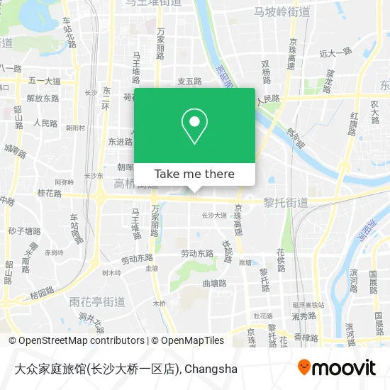 大众家庭旅馆(长沙大桥一区店) map