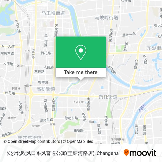 长沙北欧风日系风普通公寓(圭塘河路店) map