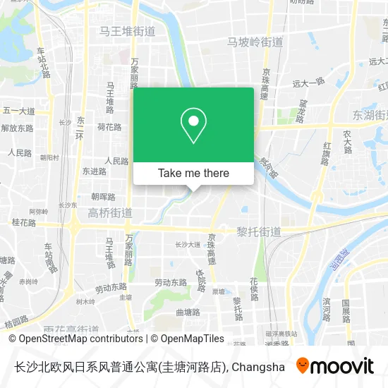 长沙北欧风日系风普通公寓(圭塘河路店) map