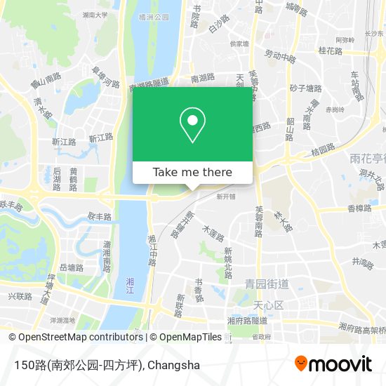 150路(南郊公园-四方坪) map