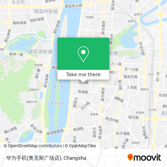 华为手机(奥克斯广场店) map