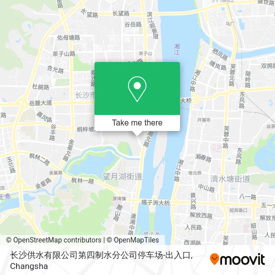 长沙供水有限公司第四制水分公司停车场-出入口 map