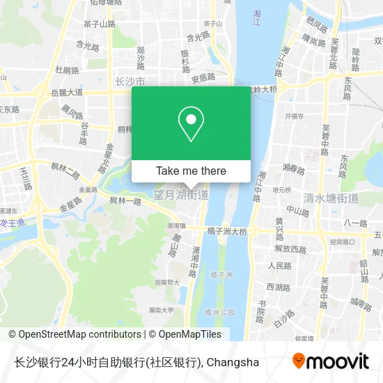长沙银行24小时自助银行(社区银行) map