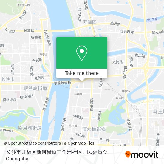 长沙市开福区新河街道三角洲社区居民委员会 map
