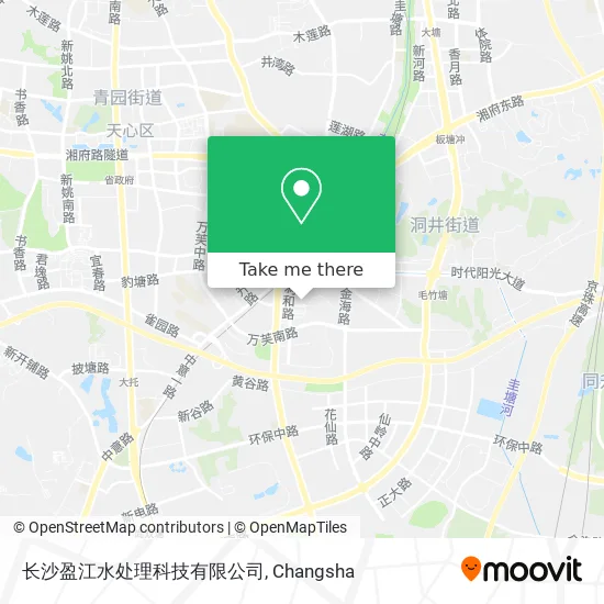 长沙盈江水处理科技有限公司 map