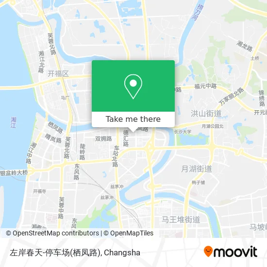 左岸春天-停车场(栖凤路) map