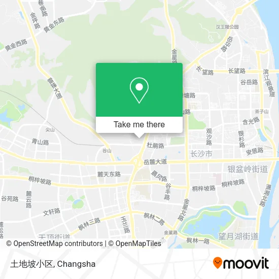 土地坡小区 map