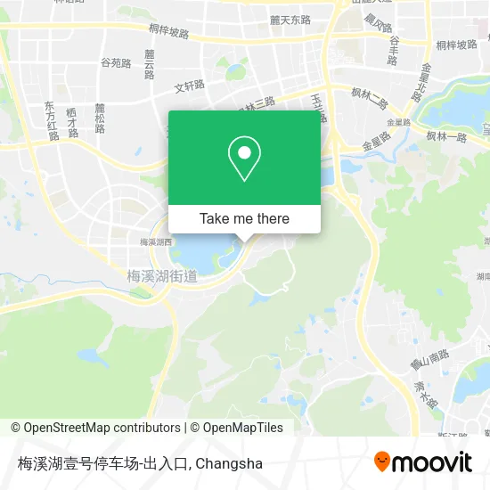 梅溪湖壹号停车场-出入口 map