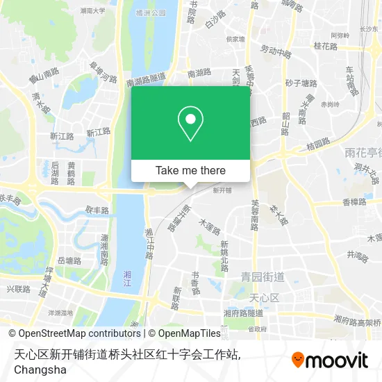 天心区新开铺街道桥头社区红十字会工作站 map