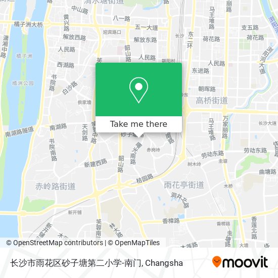 长沙市雨花区砂子塘第二小学-南门 map