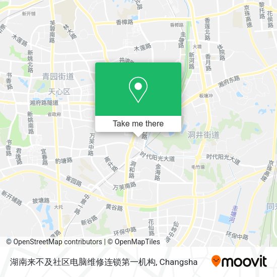 湖南来不及社区电脑维修连锁第一机构 map