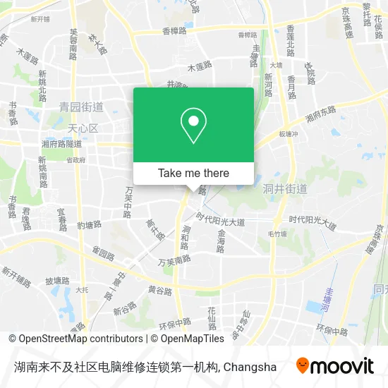 湖南来不及社区电脑维修连锁第一机构 map