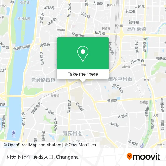 和天下停车场-出入口 map