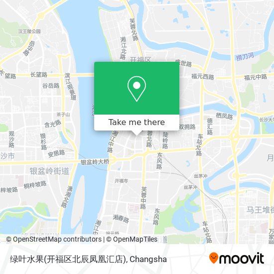 绿叶水果(开福区北辰凤凰汇店) map