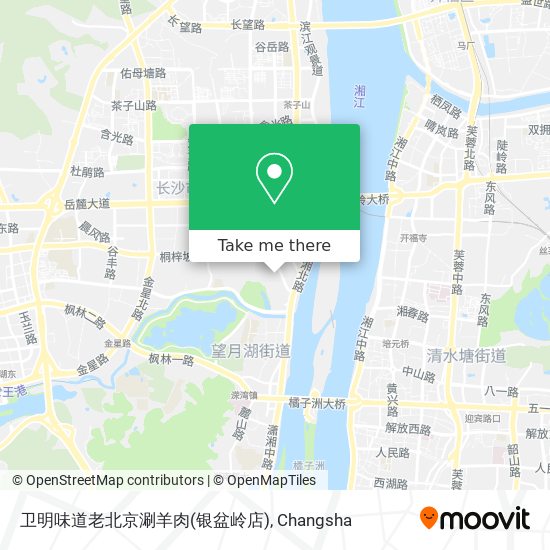 卫明味道老北京涮羊肉(银盆岭店) map