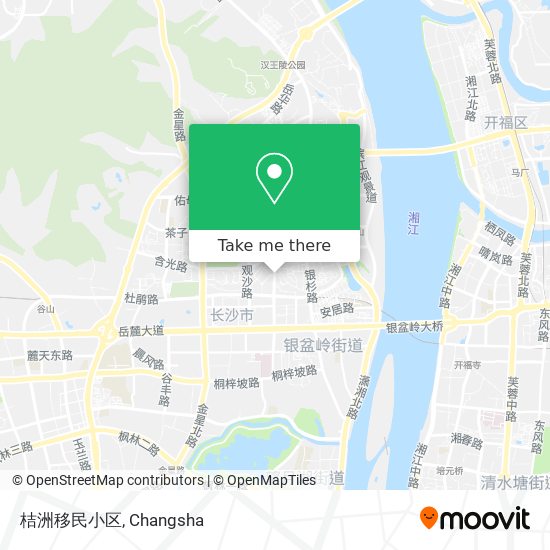 桔洲移民小区 map