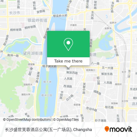 长沙盛世芙蓉酒店公寓(五一广场店) map