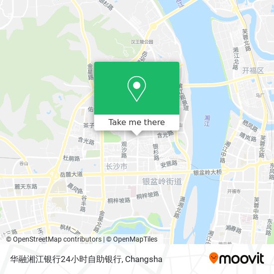 华融湘江银行24小时自助银行 map
