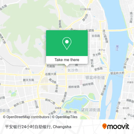 平安银行24小时自助银行 map