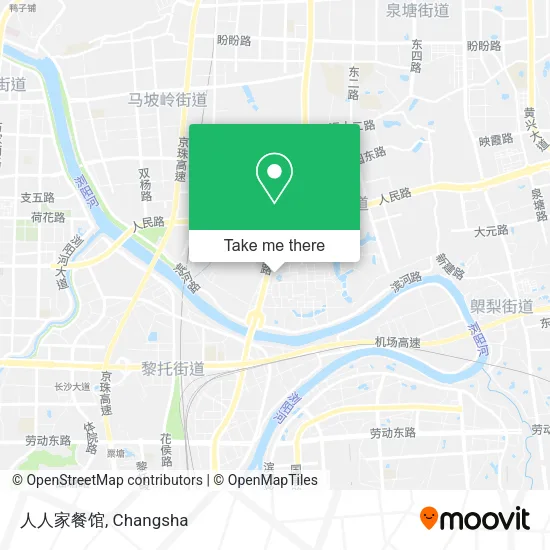人人家餐馆 map