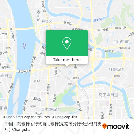 中国工商银行附行式自助银行(湖南省分行长沙银河支行) map