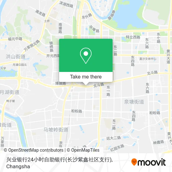 兴业银行24小时自助银行(长沙紫鑫社区支行) map