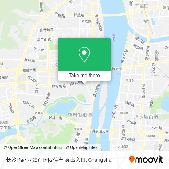 长沙玛丽亚妇产医院停车场-出入口 map