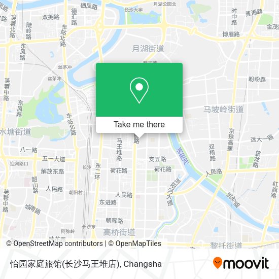 怡园家庭旅馆(长沙马王堆店) map