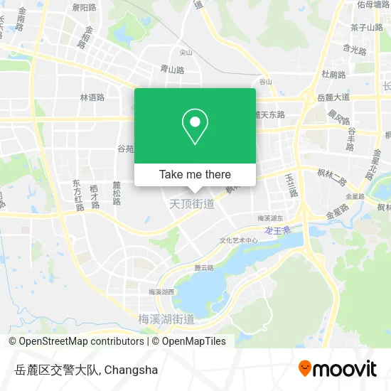 岳麓区交警大队 map