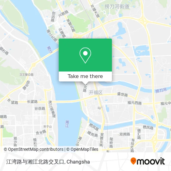 江湾路与湘江北路交叉口 map