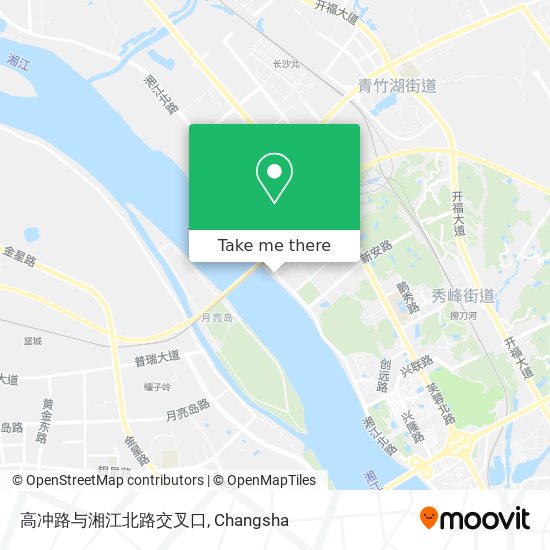 高冲路与湘江北路交叉口 map