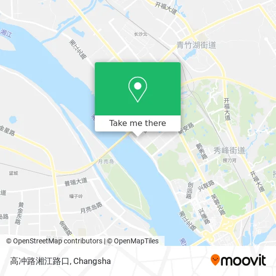 高冲路湘江路口 map