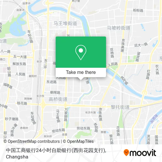 中国工商银行24小时自助银行(西街花园支行) map