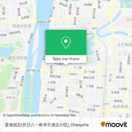 爱康国宾(长沙八一桥华天酒店分院) map