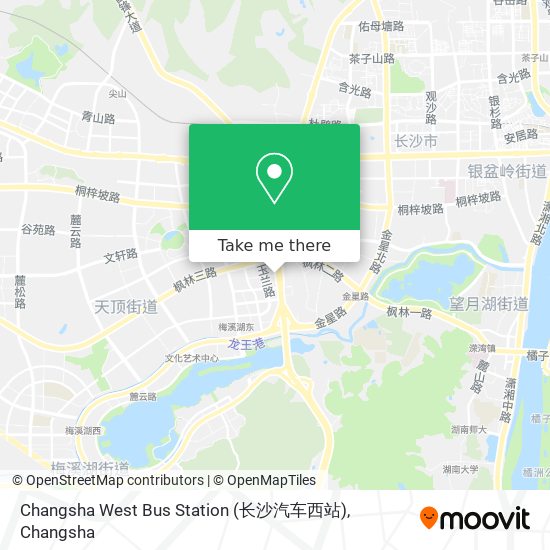 Changsha West Bus Station (长沙汽车西站) map