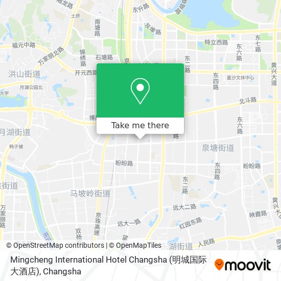 Mingcheng International Hotel Changsha (明城国际大酒店) map