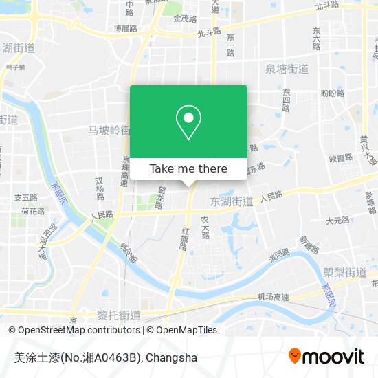 美涂土漆(No.湘A0463B) map