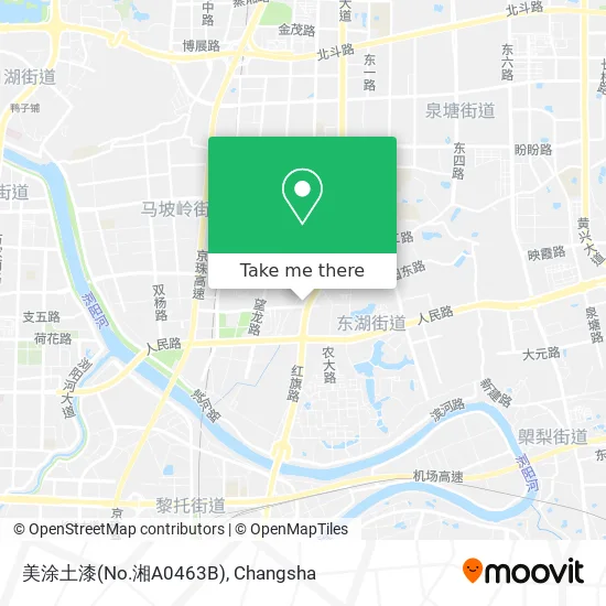美涂土漆(No.湘A0463B) map