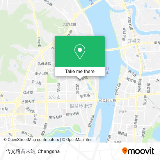 含光路首末站 map