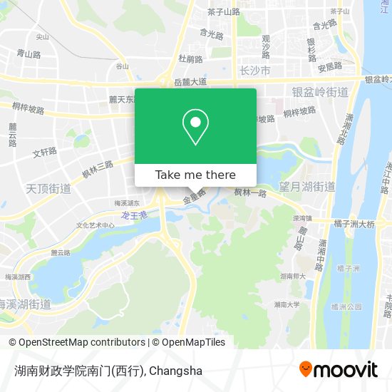 湖南财政学院南门(西行) map