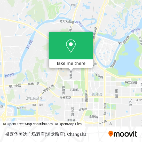 盛喜华美达广场酒店(湘龙路店) map