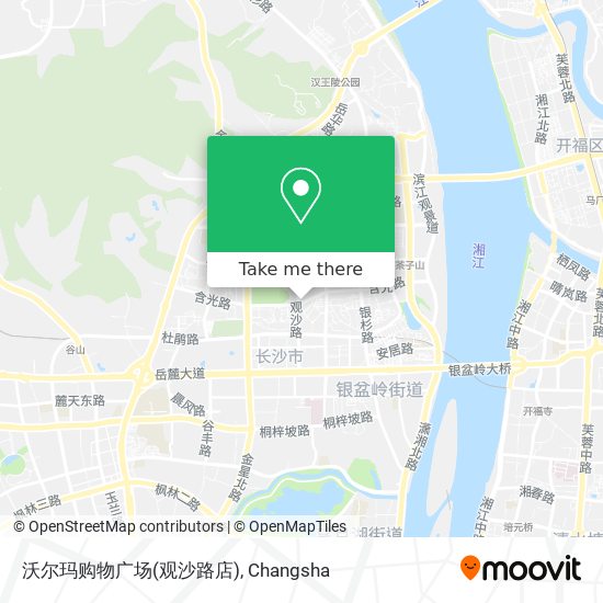 沃尔玛购物广场(观沙路店) map