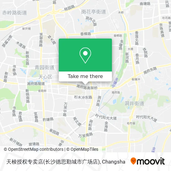 天梭授权专卖店(长沙德思勤城市广场店) map