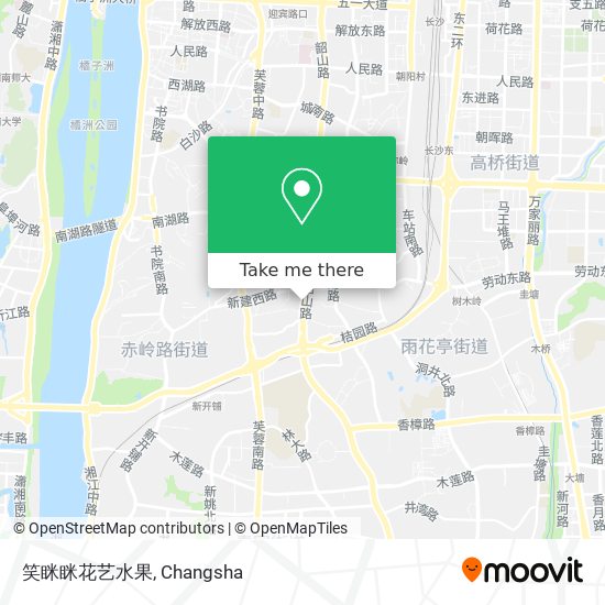 笑眯眯花艺水果 map