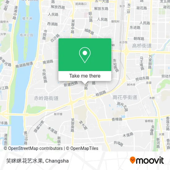 笑眯眯花艺水果 map