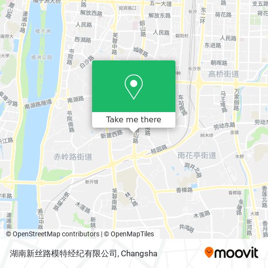 湖南新丝路模特经纪有限公司 map